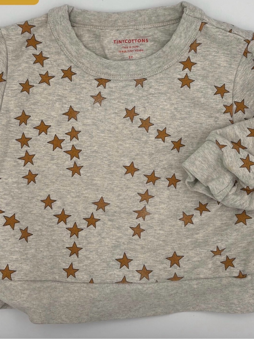 Tinycottons Grey Star-Print Kids Sweatshirt